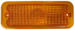 1973-74PU PARKING LIGHT LENS-NON DIFFUSED-AMBER-L