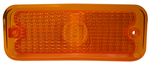 1973-74PU PARKING LIGHT LENS-NON DIFFUSED-AMBER-R