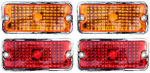 Chevrolet Parts -  1968-72 EURO RED & AMBER MARKER LIGHTS 