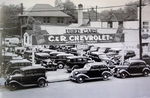 Chevrolet Parts -  1930'S OK USED CAR LOT B&W PHOTO
