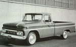 GMC Parts -  1964-66 GMC 1/2T LONG FLEET 3/4 SIDE B&W PHOTO