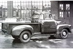 Chevrolet Parts -  1954 CHEV 1/2 TON REAR 3/4 SIDE VIEW B&W PHOTO