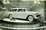 Chevrolet Parts -  1955 NOMAD ON TURN TABLE B&W PHOTO