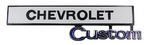 1969-72 GLOVE BOX "CHEVROLET-CUSTOM"