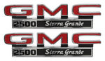 GMC Parts -  1971-1972 "GMC 2500 SIERRA GRANDE" EMBLEMS