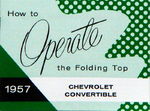Chevrolet Parts -  1957 CONVT. TOP OPERATION MANUAL