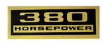 Chevrolet Parts -  1962 PASS "380" HP VALVE COVER DECALS
