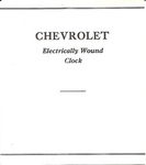 Chevrolet Parts -  1957 PASS ELECTRIC CLOCK INSTRUCTION FOLDER