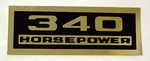 1963 PASS "340" HP VALVE COVER DECALS