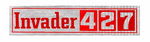 GMC Parts -  1969-71 GMC INVADER 427 VALVE COVER DECAL