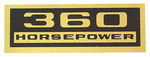 Chevrolet Parts -  1961 PASS "360" HP VALVE COVER DECALS