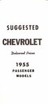 Chevrolet Parts -  1955 PASS DELIVERED RETAIL PRICE LIST