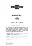 Chevrolet Parts -  1973 CHEVROLET RETAIL ACCY PRICE BOOKLET