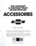 Chevrolet Parts -  1976 CHEVROLET RETAIL ACCY PRICE BOOKLET