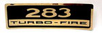 Chevrolet Parts -  1962-63 CAR "283 TURBO FIRE" VALVE COVER DECAL