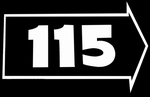 1953-54 PASS "115"HP STD TRANS VALVE COVER DECAL