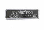 1949-51 PASS HARRISON HEATER DECAL