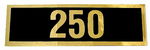 Chevrolet Parts -  1967-71 TRUCK "250" VALVE COVER DECAL