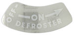 1951-52 PASS OFF-ON DEFROSTER DECAL