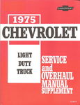 Chevrolet Parts -  1975 TRUCK SHOP MANUAL SUPPLEMENT