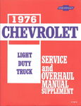 Chevrolet Parts -  1976 TRUCK SHOP MANUAL SUPPLEMENT