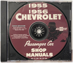 Chevrolet Parts -  1955-56 CAR SHOP MANUAL CD - 2 VOLUME