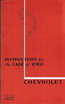1935 CHEVY STANDARD OWNERS MANUAL