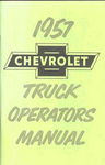 1957 CHEVROLET TRUCK OWNERS MANUAL