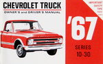 1967 CHEVROLET TRUCK OWNERS MANUAL