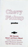 Chevrolet Parts -  1981 CHEVROLET TRUCK OWNERS MANUAL