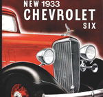 Chevrolet Parts -  1933 CAR SALES BROCHURE
