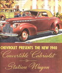 Chevrolet Parts -  1940 CONVT & WAGON SALES BROCHURE