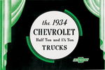 Chevrolet Parts -  1934 TRUCK COLOR SALE BROCHURE