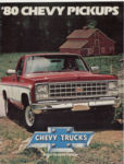 Chevrolet Parts -  1980 TRUCK COLOR SALE BROCHURE