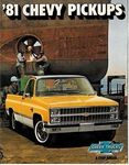 Chevrolet Parts -  1981 TRUCK COLOR SALE BROCHURE
