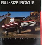 Chevrolet Parts -  1987 TRUCK COLOR SALE BROCHURE