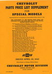 Chevrolet Parts -  1933-42 TRUCK SUPPLEMENT