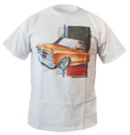 Chevrolet Parts -  1967-68 WHITE CHEVY PICKUP T-SHIRT - 2X-LARGE