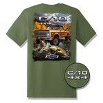 Chevrolet Parts -  1971-1972 C-10 4X4 CHEVY TRUCK T-SHIRT - SPECIFY