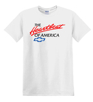 Chevrolet Parts -  HEARTBEAT OF AMERICA SHIRT-WHITE-SPECIFY SIZE