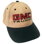 GMC Parts -  "GMC TRUCKS" BALL CAP - KHAKI & BLACK