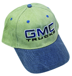 GMC Parts -  "GMC TRUCKS" BALL CAP - KHAKI & BLUE