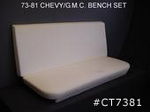 Chevrolet Parts -  1973-81 PU SEAT BACK & CUSHION-6" THICK-BENCH