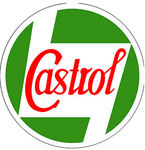 Chevrolet Parts -  "CASTROL"  12" DISC GASOLINE SIGN