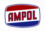 Chevrolet Parts -  "AMPOL" GASOLINE OVAL SIGN -22-1/2" x 32-1/2"