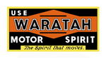 Chevrolet Parts -  "WARATAH MOTOR SPIRIT" SQUARE SIGN -15-1/2" x 32"