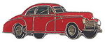 Chevrolet Parts -  1941 CHEVY COUPE HAT PIN - RED