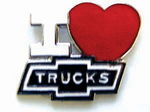 Chevrolet Parts -  "I LOVE TRUCKS" HAT PIN WITH BOWTIE