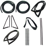 Chevrolet Parts -  1971-72 CAB SEAL KIT-LARGE REAR GLASS - W-TRIM