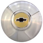 Chevrolet Parts -  1950 CAR HUBCAP- CHROME & GOLD